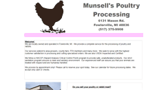Desktop Screenshot of munsellspoultryprocessing.com