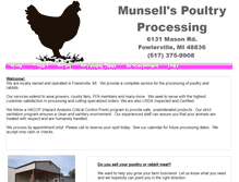 Tablet Screenshot of munsellspoultryprocessing.com